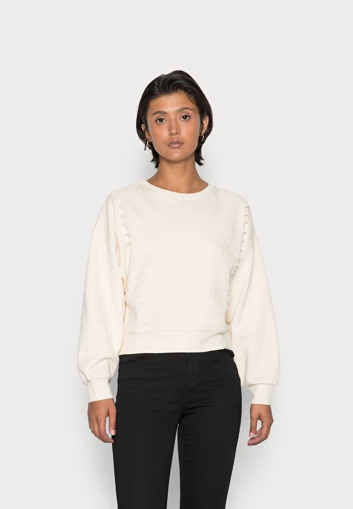 JDYTIKKA LIFE LACE - Sweatshirt - Birch 3 JDYTIKKA LIFE LACE - Sweatshirt - Birch