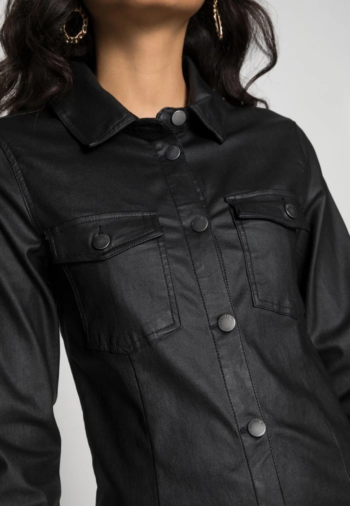 JDYNEWTHUNDER COATED DRESS - Robe De Jour - Black 7 JDYNEWTHUNDER COATED DRESS - Robe De Jour - Black – Image 5