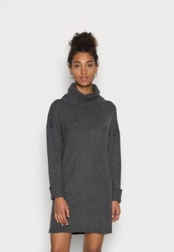 JDY ROLLNECK - Robe Pull - Dark Grey