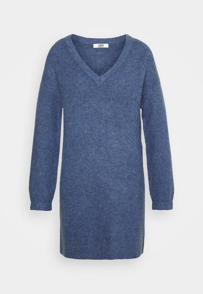 JDYPHILINA V NECK DRESS - Robe Pull - Coastal Fjord 6 JDYPHILINA V NECK DRESS - Robe Pull - Coastal Fjord – Image 4