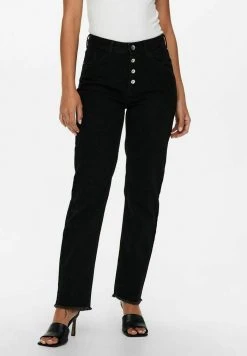 JDY WILLIE LIFE HW - Jean Droit - Black Denim