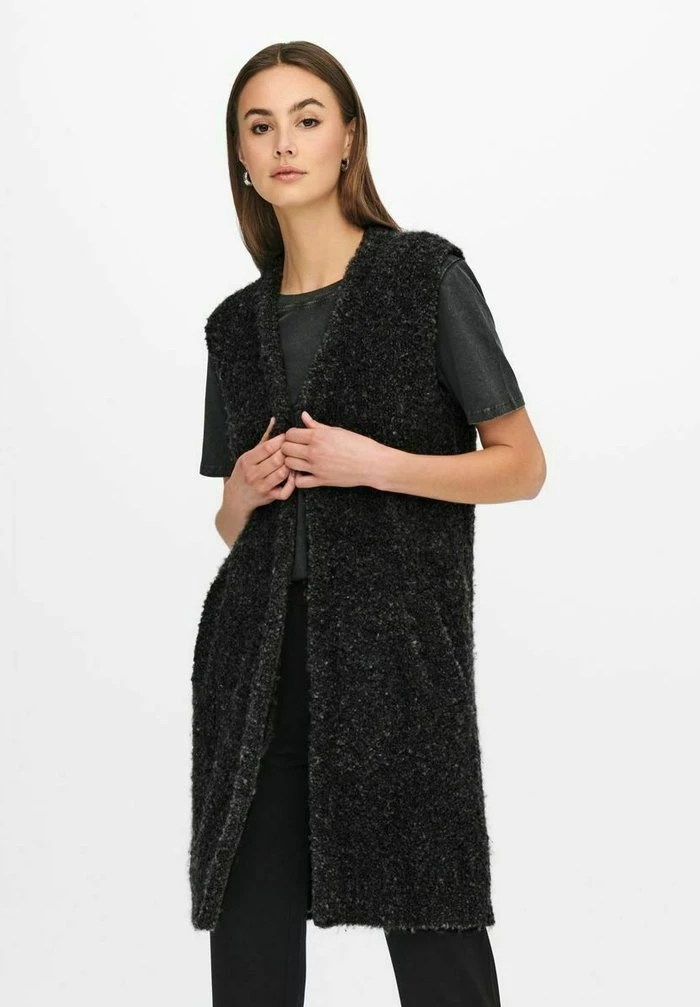 JDY Veste Sans Manches - Dark Grey Melange 3 JDY Veste Sans Manches - Dark Grey Melange