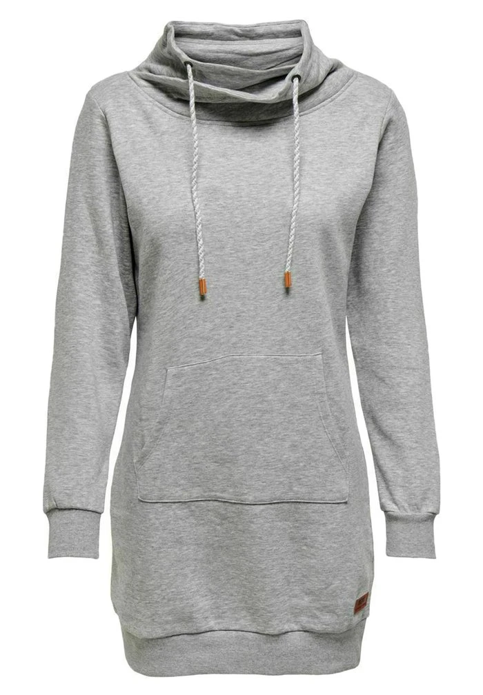 JDY Sweatshirt - Light Grey Melange 3 JDY Sweatshirt - Light Grey Melange