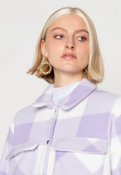 JDYHOLLY CHECK SHORT SHACKET - Veste Légère - Lavender -Promos JDY Boutique 88f40458192d492a9452b8324a8ad1c1