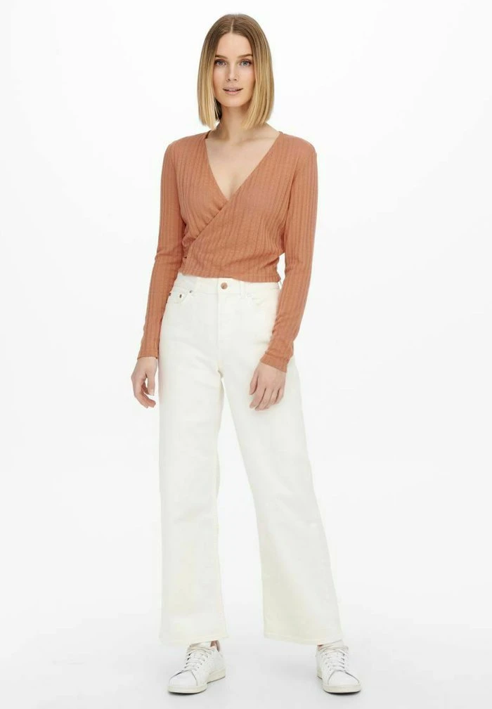 JDY WICKEL - T-shirt à Manches Longues - Orange 4 JDY WICKEL - T-shirt à Manches Longues - Orange – Image 2