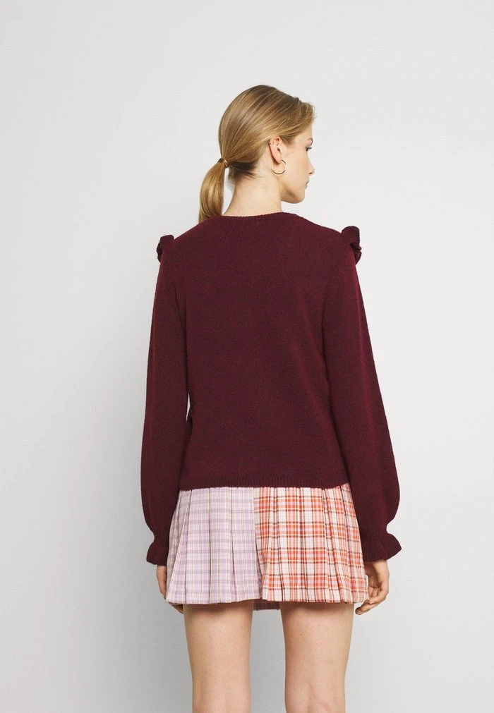 JDYLISA FRILL - Pullover - Windsor Wine 5 JDYLISA FRILL - Pullover - Windsor Wine – Image 3