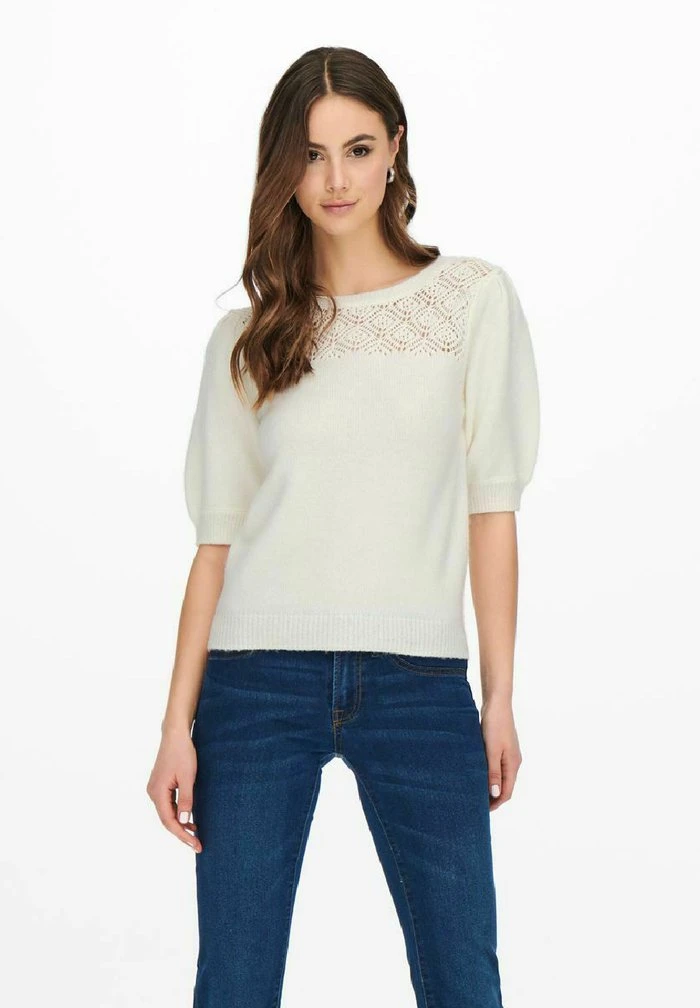 JDY T-shirt Basique - Cloud Dancer 3 JDY T-shirt Basique - Cloud Dancer