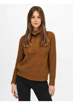 JDY REISSVERSCHLUSS - Pullover - Leather Brown