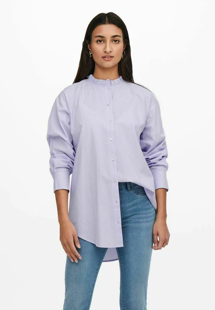 JDY BUBBLE LIFE FRILL LONG - Chemisier - Lavender 3 JDY BUBBLE LIFE FRILL LONG - Chemisier - Lavender