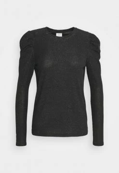 JDYTINA PUFFSLEEVE - T-shirt à Manches Longues - Black/silver