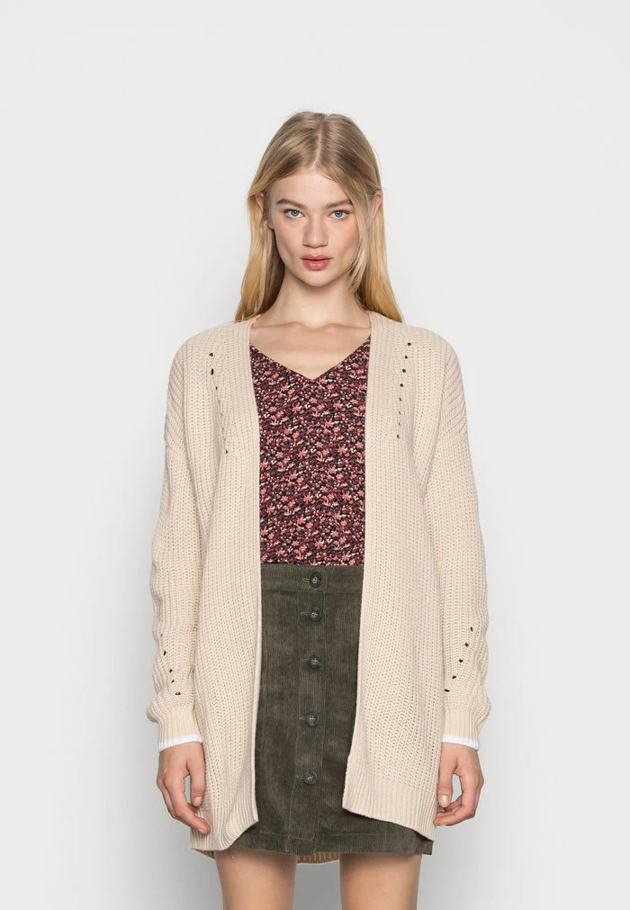 JDY JUSTY MAISIE LONG CARDIGAN - Gilet - Tapioca 3 JDY JUSTY MAISIE LONG CARDIGAN - Gilet - Tapioca