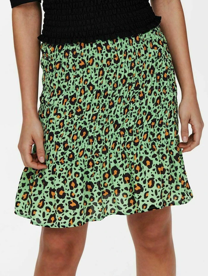 JDY KNIELÄNGE GESMOKT - Jupe Trapèze - Absinthe Green 6 JDY KNIELÄNGE GESMOKT - Jupe Trapèze - Absinthe Green – Image 4