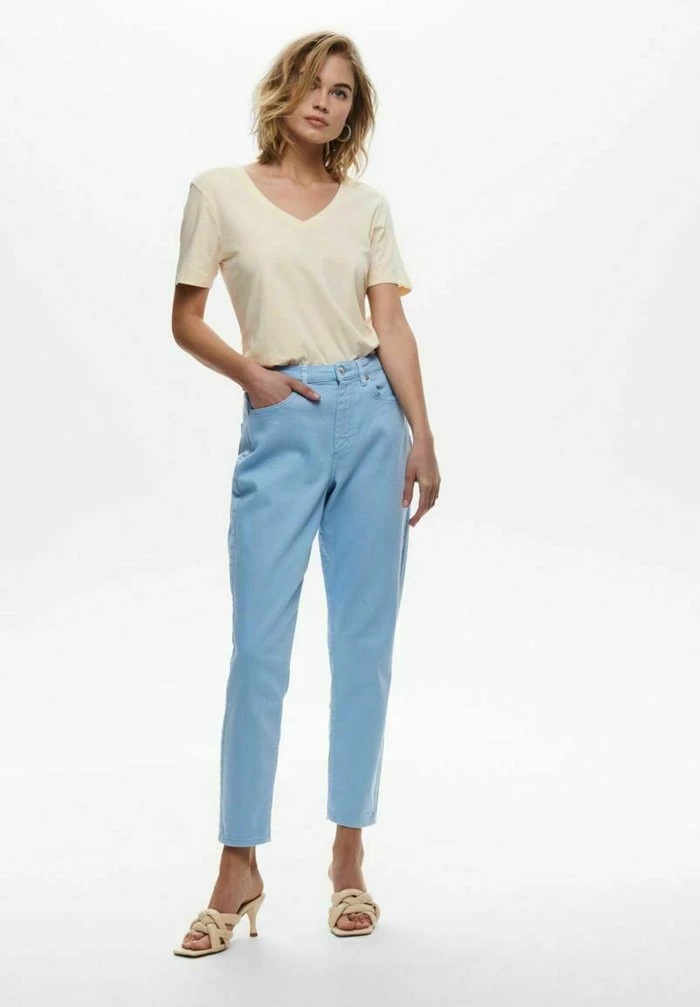 JDYFAROCK LIFE V NECK - T-shirt Basique - Oatmeal 4 JDYFAROCK LIFE V NECK - T-shirt Basique - Oatmeal – Image 2