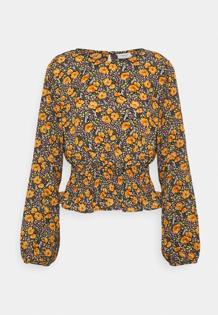 JDYDREW LIFE WAIST SMOCK - T-shirt à Manches Longues - Black/tangerine/mauve 3 JDYDREW LIFE WAIST SMOCK - T-shirt à Manches Longues - Black/tangerine/mauve