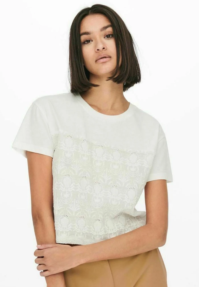 JDY T-shirt Basique - Cloud Dancer 6 JDY T-shirt Basique - Cloud Dancer – Image 4