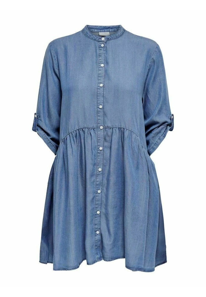 JDY OLIVIA LIFE 3/4 SHORT - Robe Chemise - Medium Blue Denim 3 JDY OLIVIA LIFE 3/4 SHORT - Robe Chemise - Medium Blue Denim