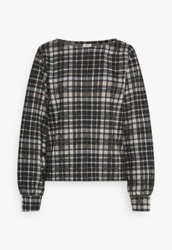 JDYCALLE - T-shirt à Manches Longues - Black/silver Mink/white