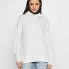 JDYELANOR HOOD - Pullover - White/melange