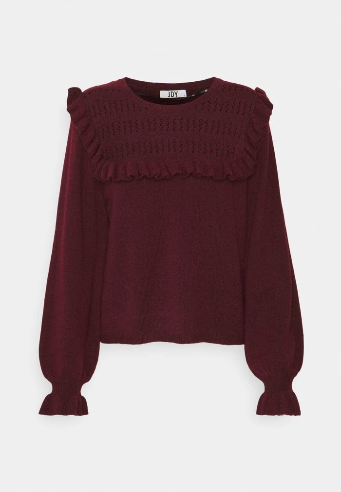 JDYLISA FRILL - Pullover - Windsor Wine 6 JDYLISA FRILL - Pullover - Windsor Wine – Image 4