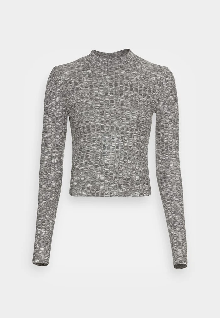 JDYMELISA - T-shirt à Manches Longues - Dark Grey Melange 6 JDYMELISA - T-shirt à Manches Longues - Dark Grey Melange – Image 4