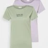 JDYCHICAGO LIFE 2 PACK - T-shirt Imprimé - Lavender Gray