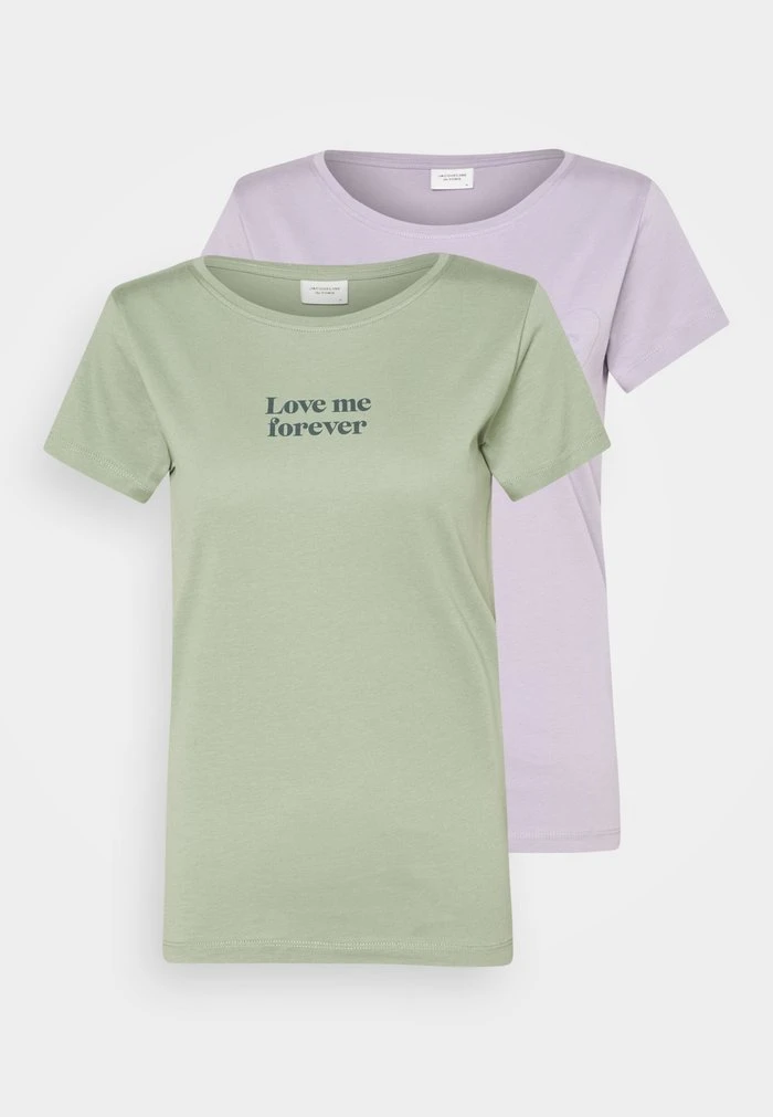 JDYCHICAGO LIFE 2 PACK - T-shirt Imprimé - Lavender Gray 3 JDYCHICAGO LIFE 2 PACK - T-shirt Imprimé - Lavender Gray