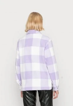 JDYHOLLY CHECK SHORT SHACKET - Veste Légère - Lavender -Promos JDY Boutique 9dadc2582b964b089f6a9b9083672239