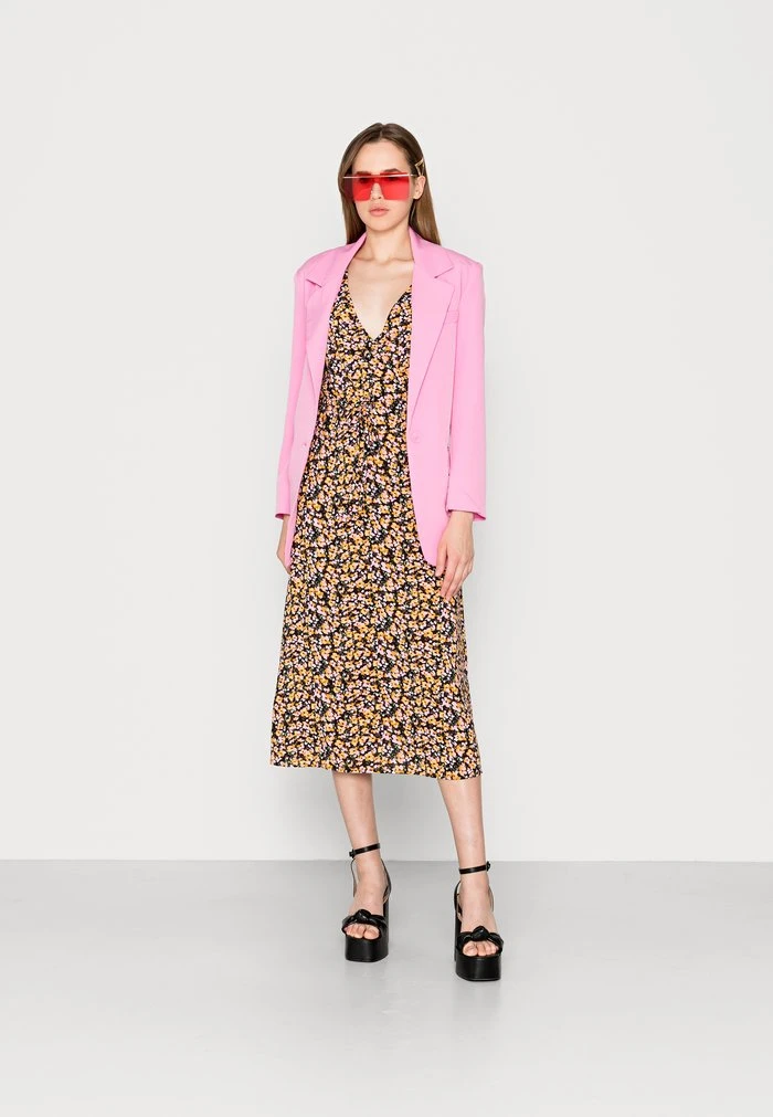 JDY Robe De Jour - Black/pastle 4 JDY Robe De Jour - Black/pastle – Image 2