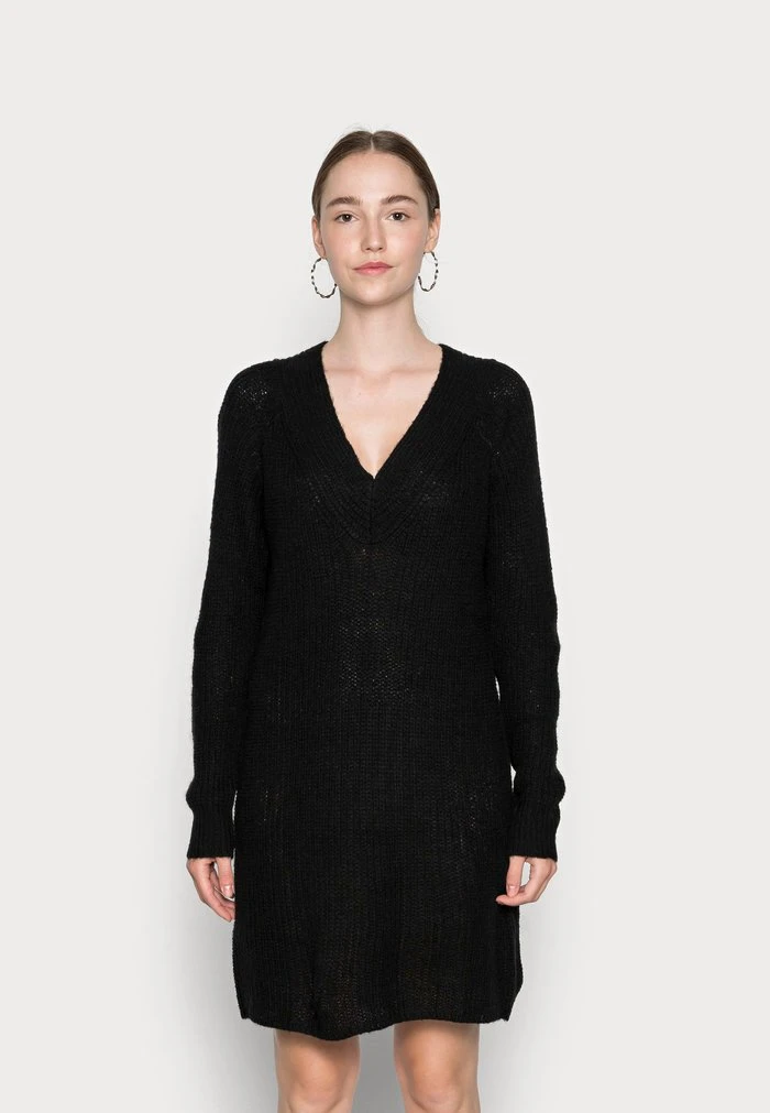 JDYWENDY V NECK DRESS - Robe Pull - Black 3 JDYWENDY V NECK DRESS - Robe Pull - Black