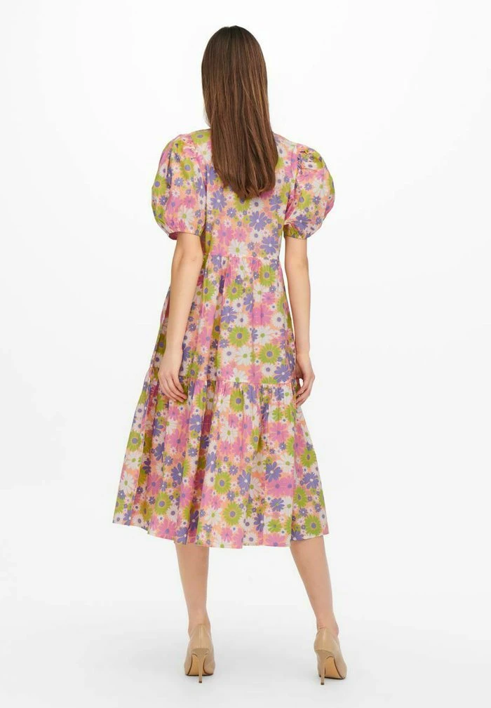 JDY Robe De Jour - Honey Gold Aop Flower 5 JDY Robe De Jour - Honey Gold Aop Flower – Image 3