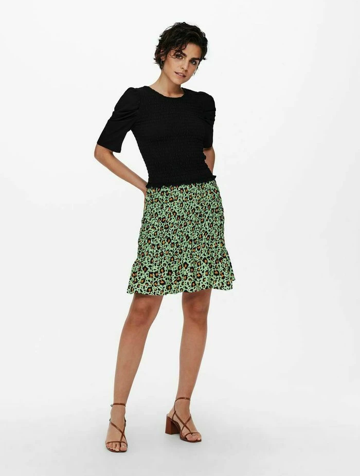 JDY KNIELÄNGE GESMOKT - Jupe Trapèze - Absinthe Green 3 JDY KNIELÄNGE GESMOKT - Jupe Trapèze - Absinthe Green