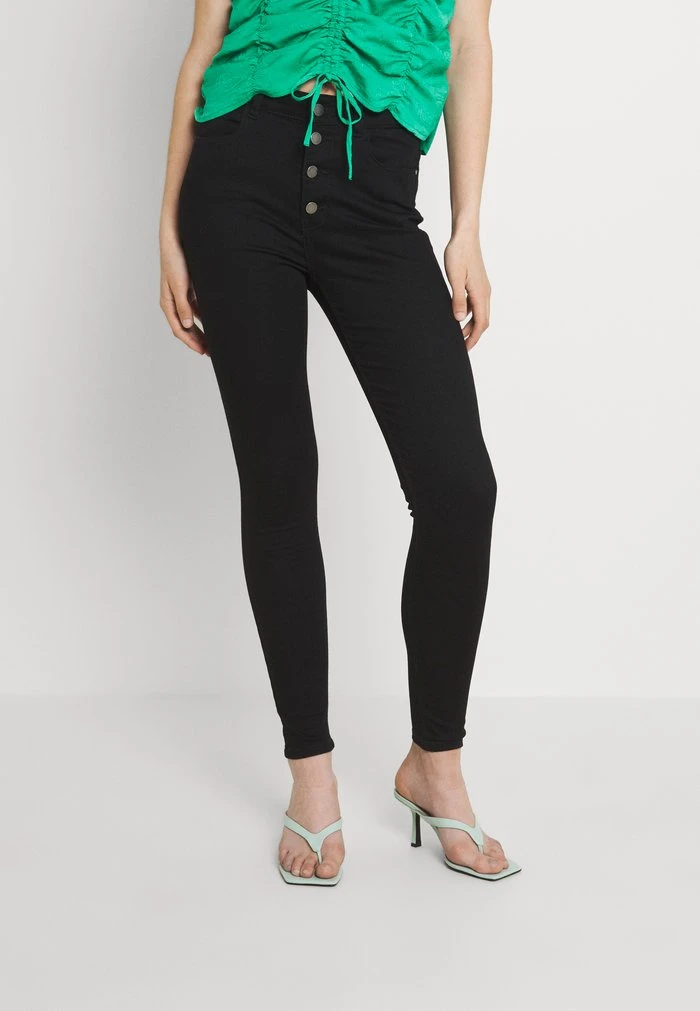 JDYNEWNIKKI LIFE BUTTON - Jeans Skinny - Black Denim 3 JDYNEWNIKKI LIFE BUTTON - Jeans Skinny - Black Denim