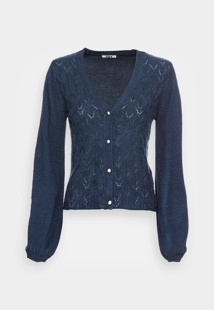 JDY LUCINDA V NECK CARDIGAN - Gilet - Black Iris 6 JDY LUCINDA V NECK CARDIGAN - Gilet - Black Iris – Image 4