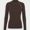 JDYPLUM BUTTON - Pullover - Chocolate Brown 1 JDYPLUM BUTTON - Pullover - Chocolate Brown -Promos JDY Boutique a46f356de55b4320bdb5c6a0cad476f7