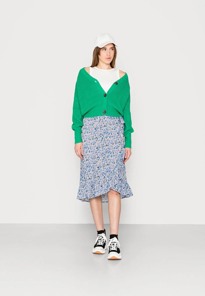 JDYSTARR LIFE BELOW KNEE SKIRT - Jupe Trapèze - Blue/kamille 4 JDYSTARR LIFE BELOW KNEE SKIRT - Jupe Trapèze - Blue/kamille – Image 2