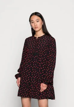 JDY MUNTE LONG - Robe De Jour - Black High Risk Red Polka Dot