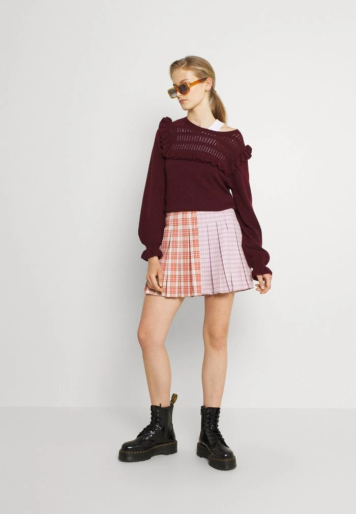 JDYLISA FRILL - Pullover - Windsor Wine 4 JDYLISA FRILL - Pullover - Windsor Wine – Image 2