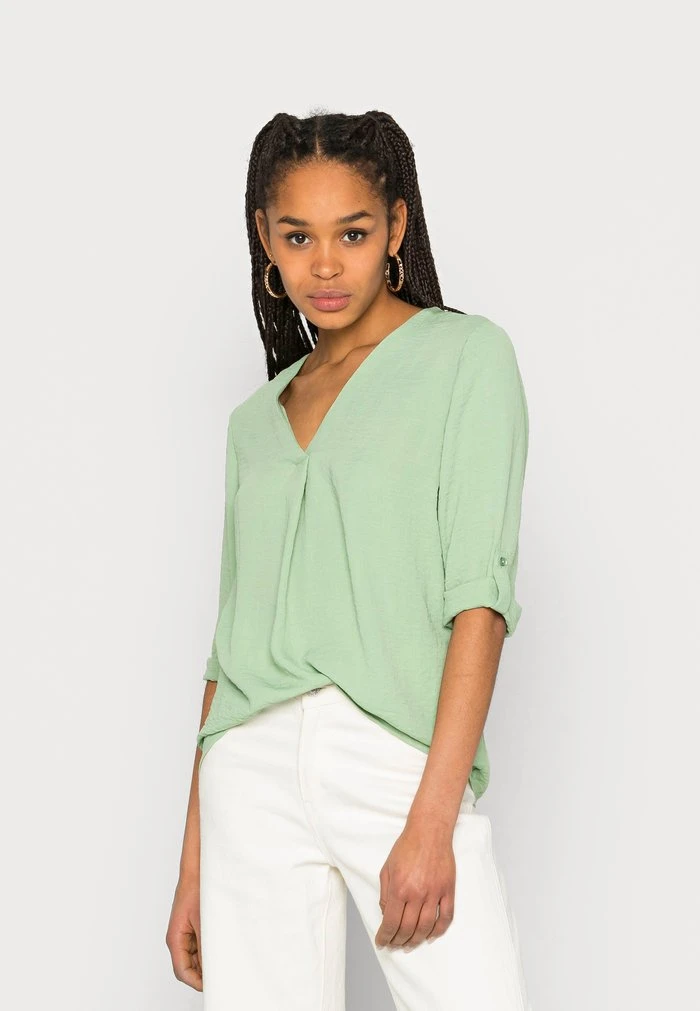 JDYDIVYA TOP - T-shirt Basique - Basil 3 JDYDIVYA TOP - T-shirt Basique - Basil