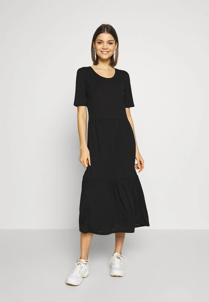 JDYDALILA FROSTY LONG DRESS - Robe En Jersey - Black 3 JDYDALILA FROSTY LONG DRESS - Robe En Jersey - Black