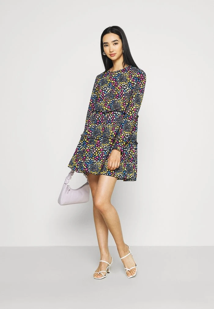 JDYLEA SHORT DRESS - Robe De Jour - Black/multicolor 4 JDYLEA SHORT DRESS - Robe De Jour - Black/multicolor – Image 2