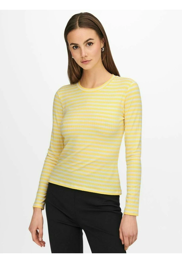 JDY OBERTEIL GESTREIFTES - Pullover - Yellow Cream 6 JDY OBERTEIL GESTREIFTES - Pullover - Yellow Cream – Image 4