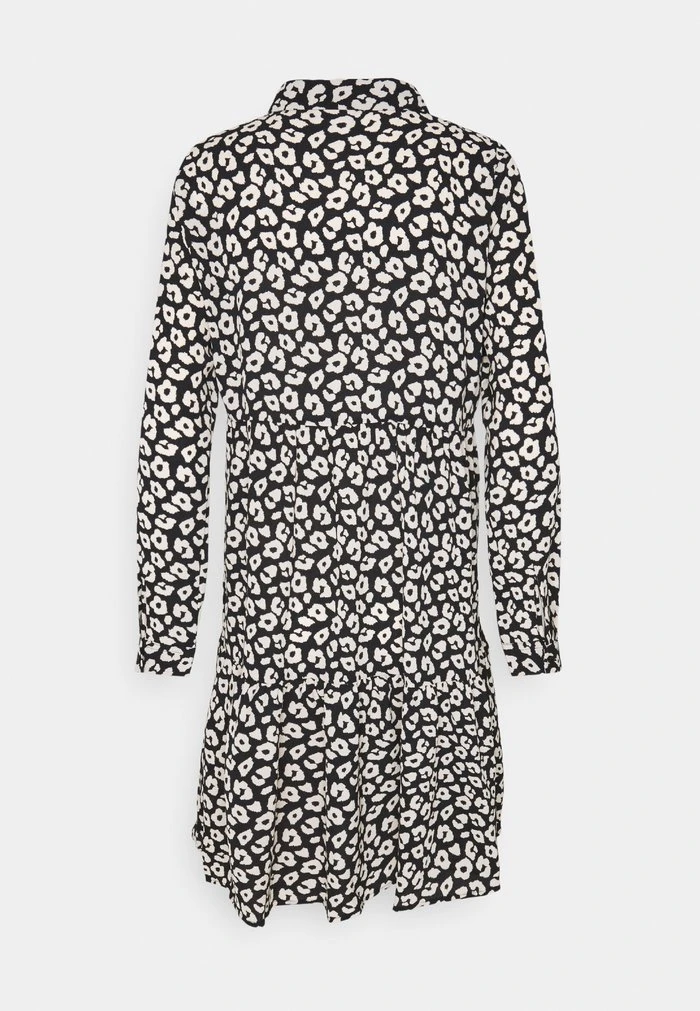 JDYPIPER WVN N - Robe Chemise - Black/tapioca 4 JDYPIPER WVN N - Robe Chemise - Black/tapioca – Image 2