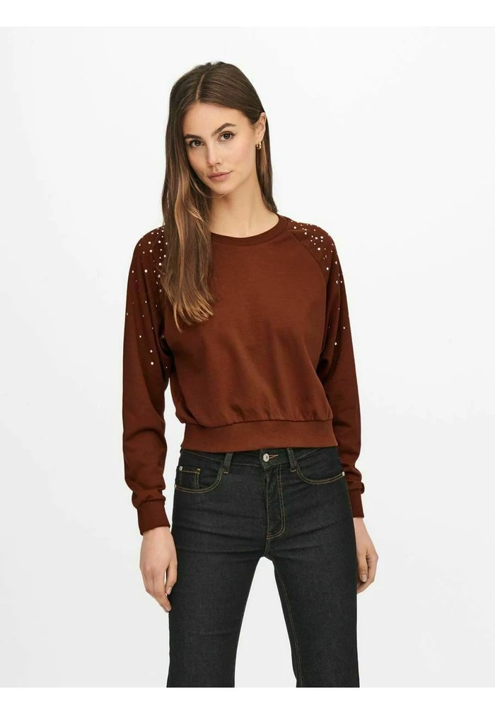 JDY Sweatshirt - Brown 3 JDY Sweatshirt - Brown