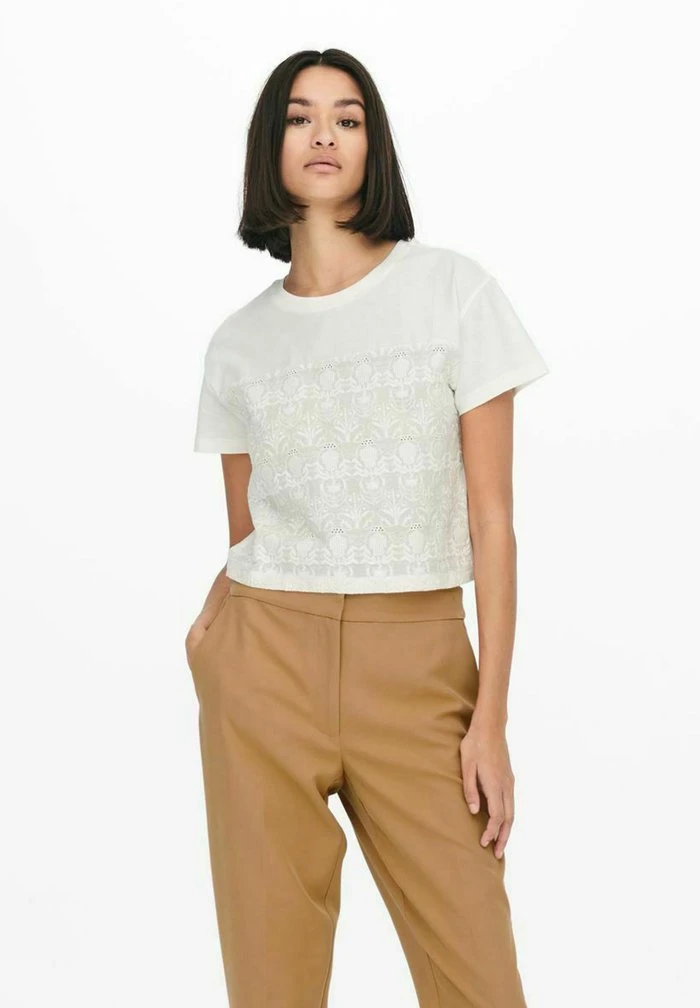 JDY T-shirt Basique - Cloud Dancer 3 JDY T-shirt Basique - Cloud Dancer