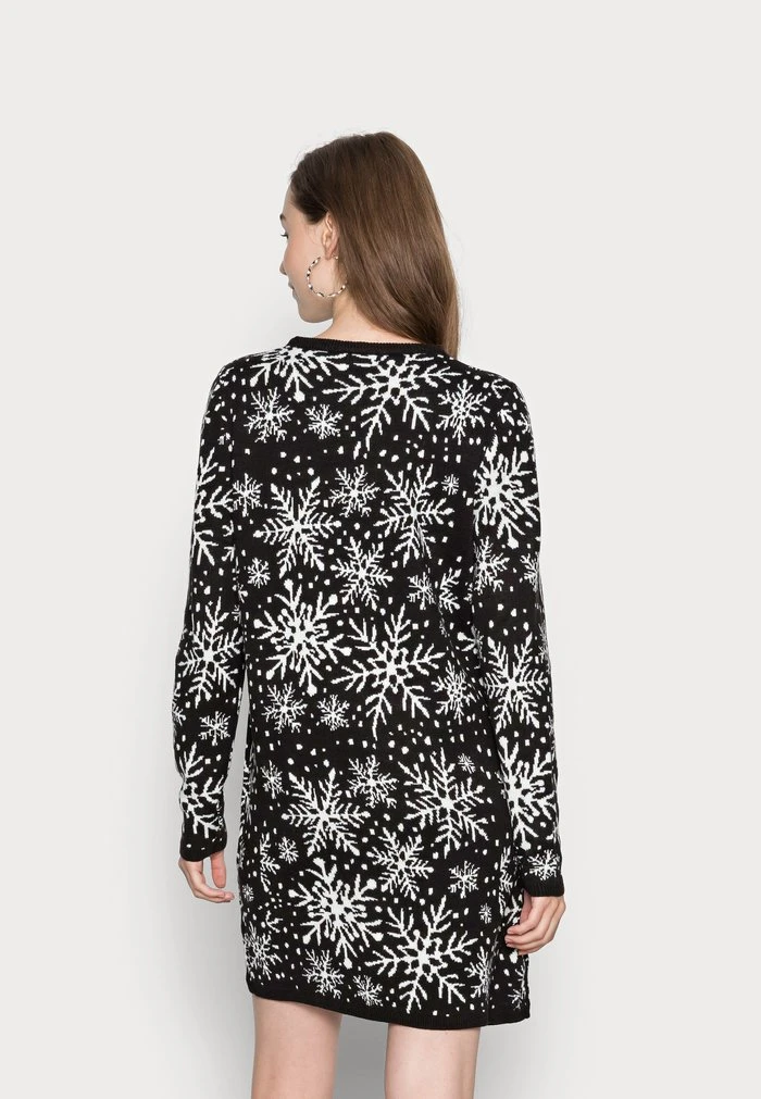 JDYMIKA JACQUARD DRESS - Robe Pull - Black 5 JDYMIKA JACQUARD DRESS - Robe Pull - Black – Image 3