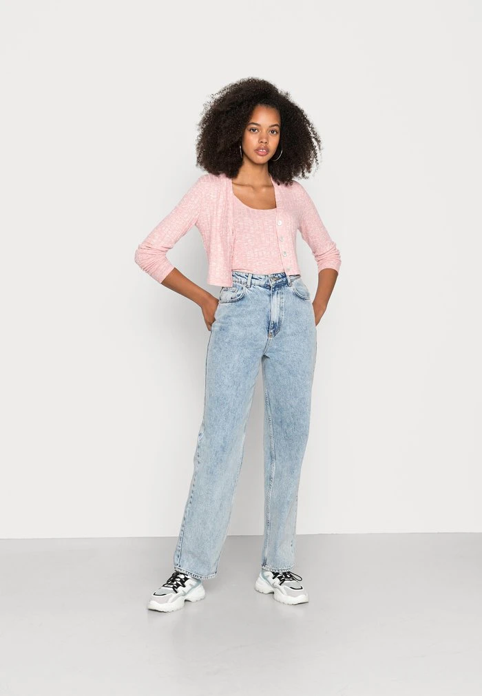 JDYMELISA SHORT CARDIGAN 2 In 1 - Débardeur - Blush Melange 4 JDYMELISA SHORT CARDIGAN 2 In 1 - Débardeur - Blush Melange – Image 2