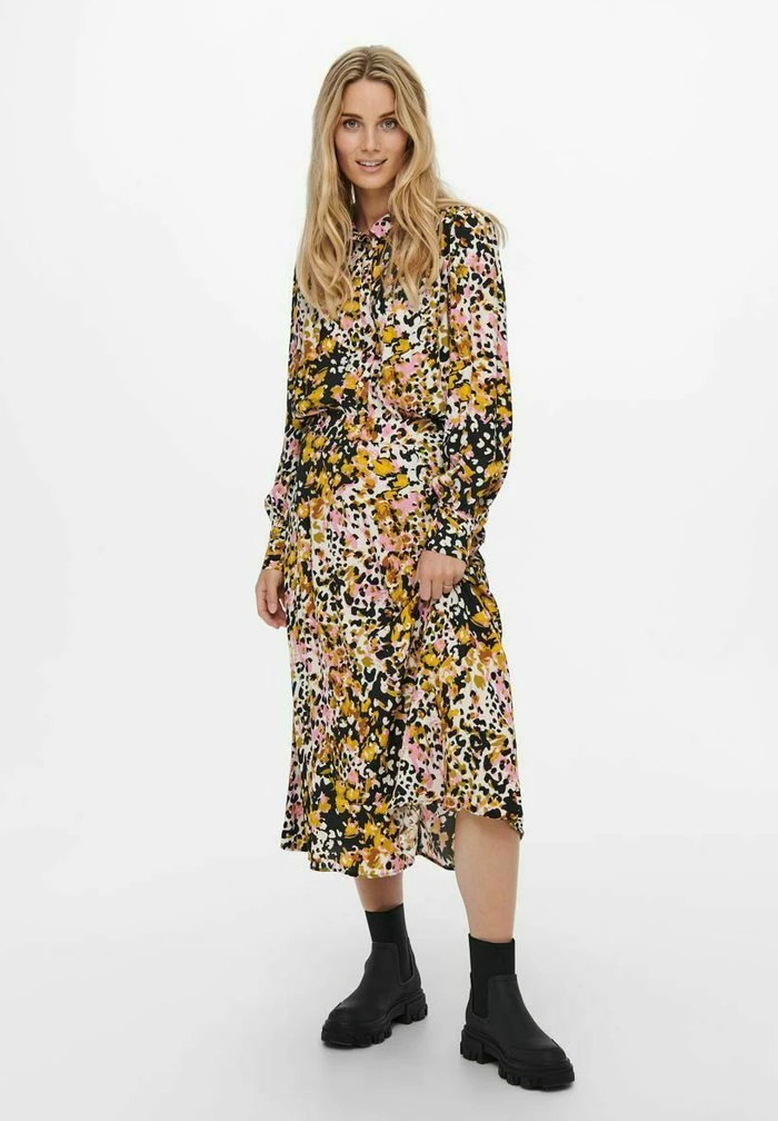 JDY GEMUSTERTER - Jupe Trapèze - Black 2 4 JDY GEMUSTERTER - Jupe Trapèze - Black 2 – Image 2