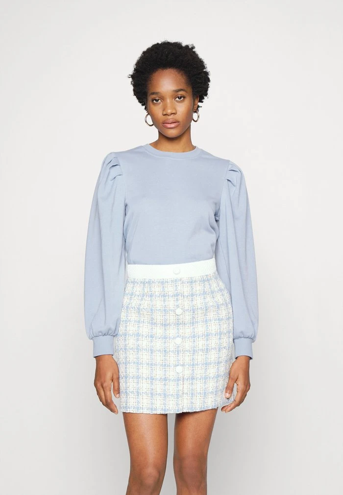 JDYMATHILDE - Sweatshirt - Blue Fog 3 JDYMATHILDE - Sweatshirt - Blue Fog