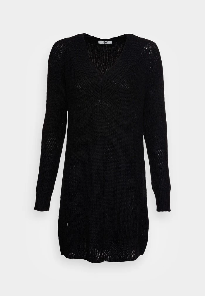 JDYWENDY V NECK DRESS - Robe Pull - Black 6 JDYWENDY V NECK DRESS - Robe Pull - Black – Image 4
