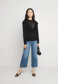 JDYSILVIA LIFE FRILL - Pullover - Black -Promos JDY Boutique bfcb1f84b4ad4c03a62d4fffe3d01595